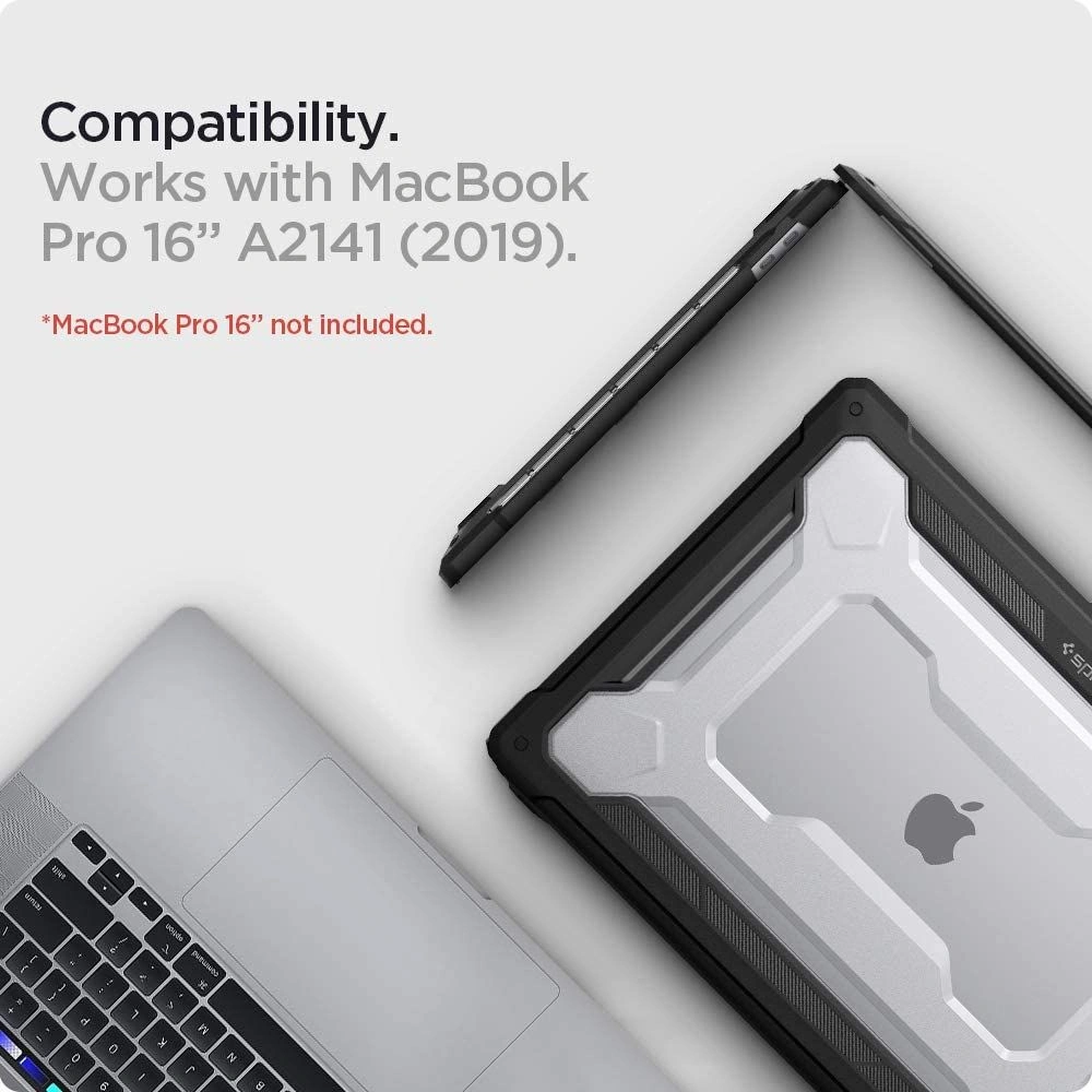 Hurtownia GSM - Etui Spigen Rugged Armor Apple Macbook Pro 16 2019-2023 Matně černá - SPN1691BLK - {ean13} - Hurt