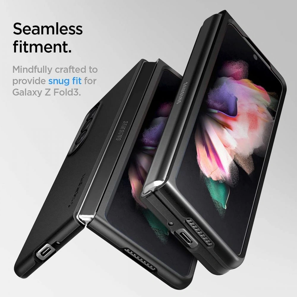 Hurtownia GSM - Etui Spigen Thin Fit Samsung Galaxy Z Fold 3 Černé - SPN1692BLK - {ean13} - Hurt