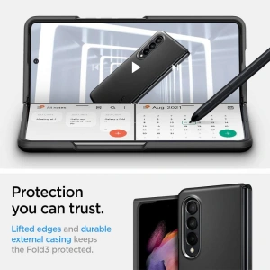 Hurtownia GSM - Etui Spigen Thin Fit Samsung Galaxy Z Fold 3 Black - SPN1692BLK - {ean13} - Hurt