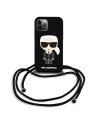 Hurtownia GSM - Etui Karl Lagerfeld KLHCP12LWOSLFKBK Apple iPhone 12 Pro Max hardcase černý/black Silicone Cord Iconik - KLD595BLK - {ean13} - Hurt
