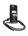 Hurtownia GSM - Etui Karl Lagerfeld KLHCP12LWOSLFKBK Apple iPhone 12 Pro Max hardcase černý/black Silicone Cord Iconik - KLD595BLK - {ean13} - Hurt