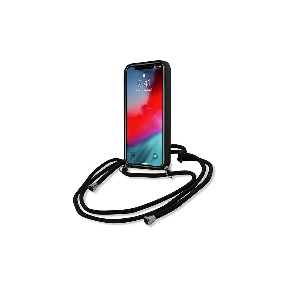 Hurtownia GSM - Etui Karl Lagerfeld KLHCP12LWOSLFKBK Apple iPhone 12 Pro Max hardcase černý/black Silicone Cord Iconik - KLD595BLK - {ean13} - Hurt