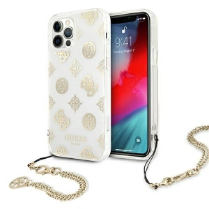 Hurtownia GSM - Case Guess GUHCN65KSPEGO Apple iPhone 11 Pro Max gold/hartschale Peony Chain Collection - GUE1240GLD - {ean13} - Hurt