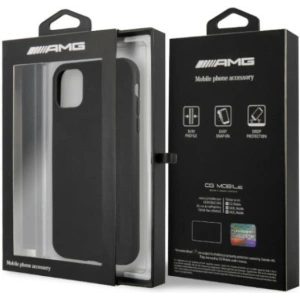 Hurtownia GSM - Etui Mercedes AMG AMHCN61DOLBK Apple iPhone 11 czarny/black hardcase Leather Hot Stamped - MRS026BLK - {ean13} - Hurt