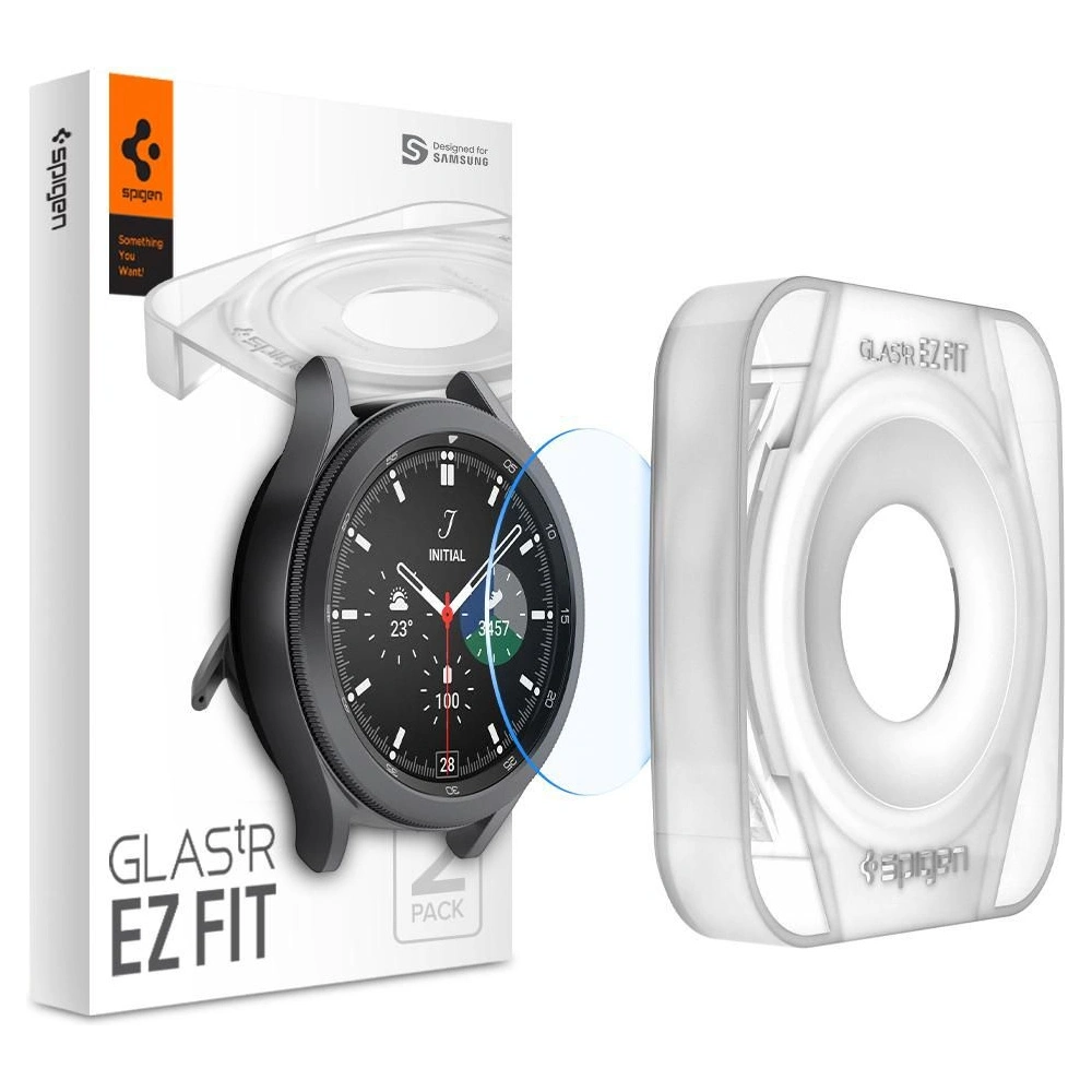 Hurtownia GSM - Szkło hartowane Spigen GLAS.tR ez Fit Samsung Galaxy Watch 4 Classic 46mm [2 PACK] - SPN1698 - {ean13} - Hurt