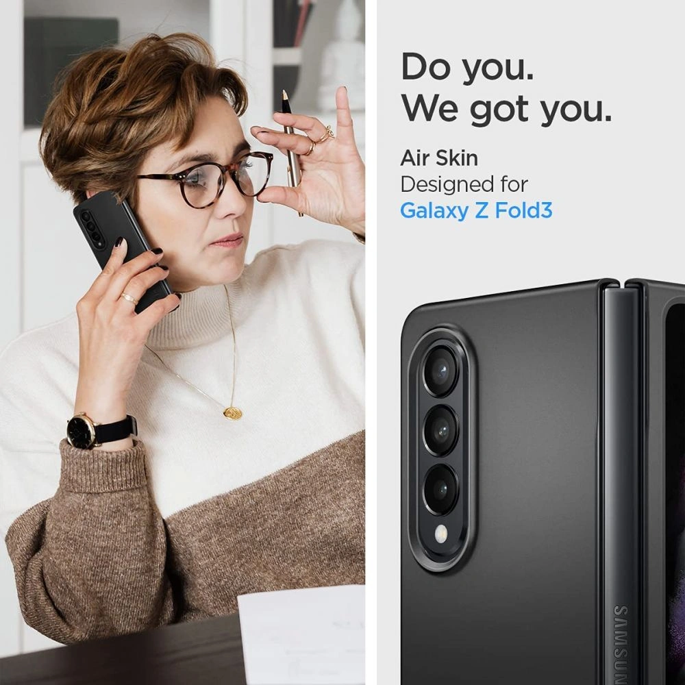 Hurtownia GSM - Etui Spigen Airskin Samsung Galaxy Z Fold 3 černé - SPN1700BLK - {ean13} - Hurt