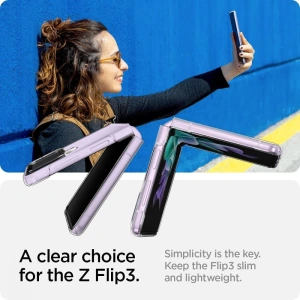 Wholesale Spigen Airskin Samsung Galaxy Z Flip 3 Crystal Clear - SPN1701CL - {ean13} - Hurt
