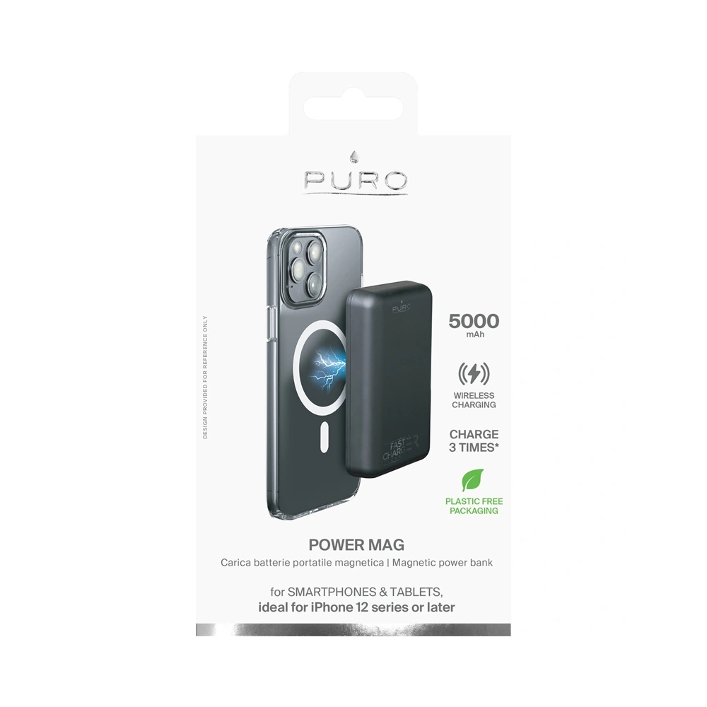Hurtownia GSM - Powerbank PURO PowerMag z ładowaniem indukcyjnym 5000mAh MagSafe - PUR450 - {ean13} - Hurt