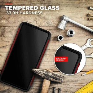 Hurtownia GSM - Pancéřové pouzdro ZIZO BOLT Series Samsung Galaxy A52 5G/A52S se sklem 9H na displej + držák s podstavcem (červené) - ZIZ074RED - {ean13} - Hurt