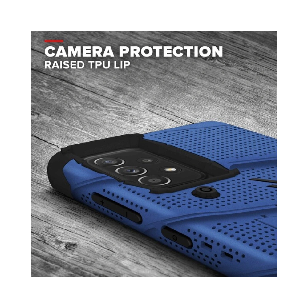 Wholesale ZIZO BOLT Bundle Samsung Galaxy A52 5G/A52S Case - Blue - ZIZ075BLU - {ean13} - Hurt