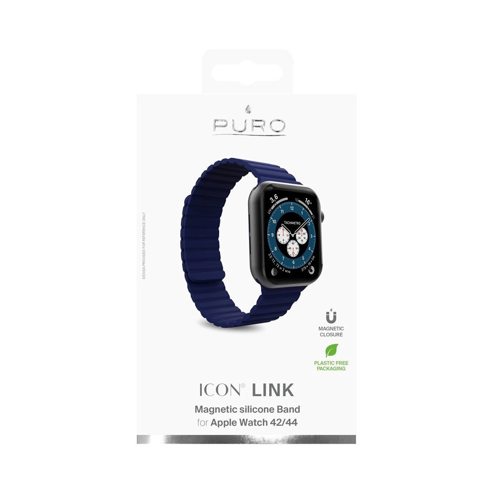 Hurtownia GSM - Magnetický pásek PURO ICON LINK Apple Watch 4/5/6/7/SE/8/9/Ultra 44/45/49mm (M/L) (námořnický) - PUR453NAV - {ean13} - Hurt
