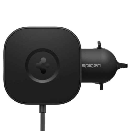 Uchwyt z ładowarką indukcyjną Spigen ITS12W Onetap Magnetic MagSafe Vent Car Charger 7.5W Black