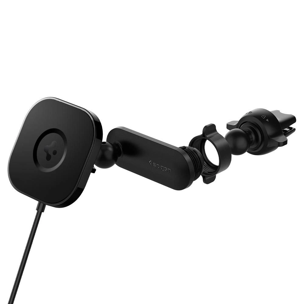Hurtownia GSM - Uchwyt z ładowarką indukcyjną Spigen ITS12W Onetap Magnetic MagSafe Vent Car Charger 7.5W Black - SPN1705BLK - {ean13} - Hurt