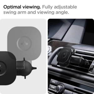 Uchwyt z ładowarką indukcyjną Spigen ITS12W Onetap Magnetic MagSafe Vent Car Charger 7.5W Black