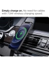 Hurtownia GSM - Uchwyt z ładowarką indukcyjną Spigen ITS12W Onetap Magnetic MagSafe Vent Car Charger 7.5W Black - SPN1705BLK - {ean13} - Hurt