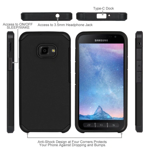Etui Tech-Protect Tough Samsung Galaxy Xcover 4/4s Black