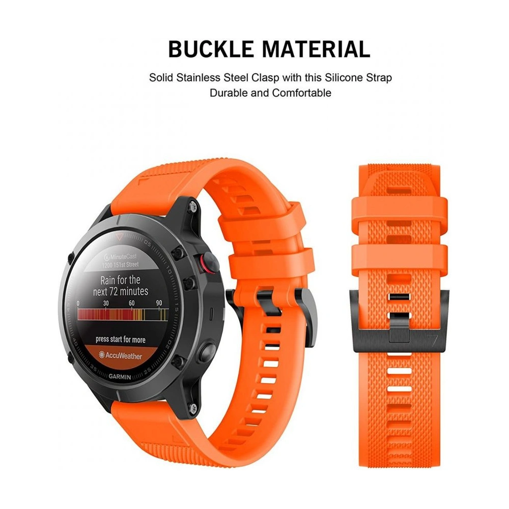 Hurtownia GSM - Pasek Tech-Protect Smooth Garmin Fenix 5/6/6 Pro/7 Orange - THP005ORG - {ean13} - Hurt