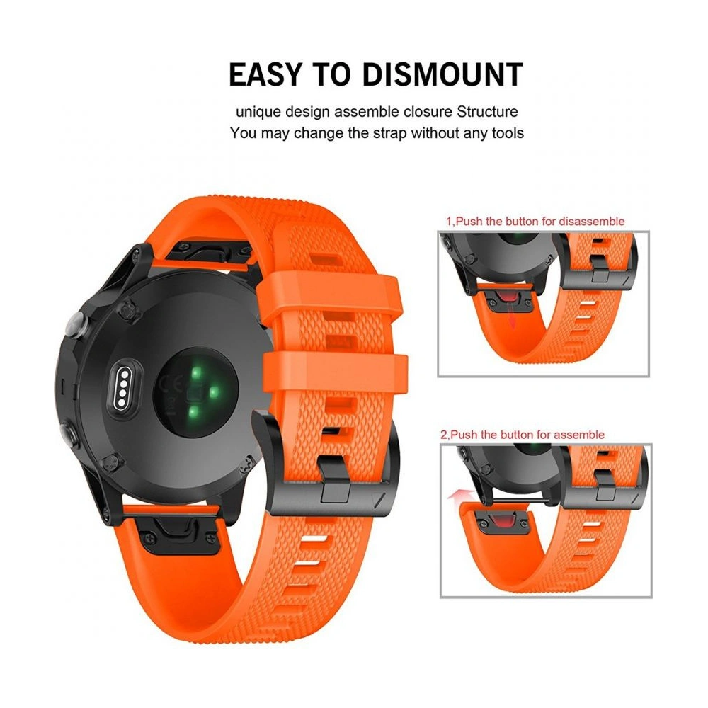 Hurtownia GSM - Pasek Tech-Protect Smooth Garmin Fenix 5/6/6 Pro/7 Orange - THP005ORG - {ean13} - Hurt