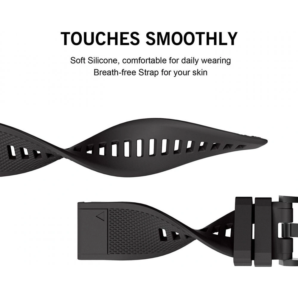 Hurtownia GSM - Pásek Tech-Protect Smooth Garmin Fenix 5/6/6 Pro/7 černý - THP006BLK - {ean13} - Hurt