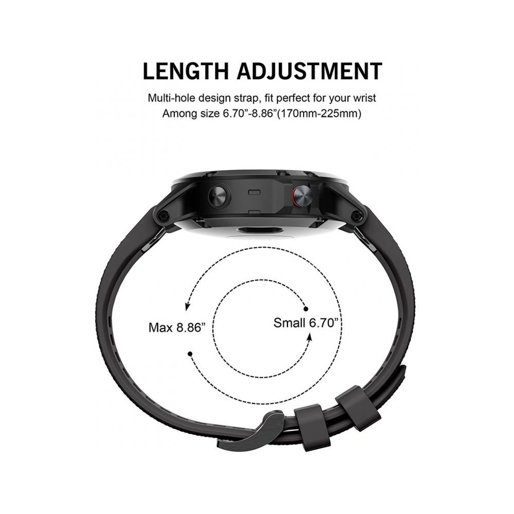Hurtownia GSM - Pásek Tech-Protect Smooth Garmin Fenix 5/6/6 Pro/7 černý - THP006BLK - {ean13} - Hurt
