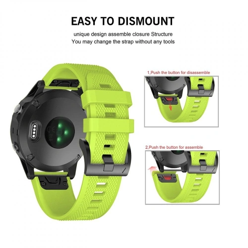 Pasek Tech-Protect Smooth Garmin Fenix 5/6/6 Pro/7 Green