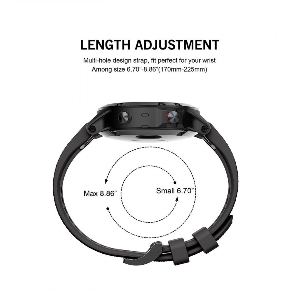 Hurtownia GSM - Pás Tech-Protect Smooth Garmin Fenix 3/3 HR/5X/5X Plus/6X/6X Pro/7X Černý - THP011BLK - {ean13} - Hurt