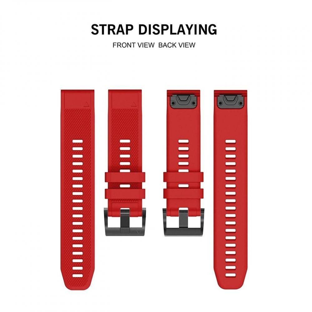 Hurtownia GSM - Pasek Tech-Protect Smooth Garmin Fenix 3/3 HR/5X/5X Plus/6X/6X Pro/7X Red - THP012RED - {ean13} - Hurt
