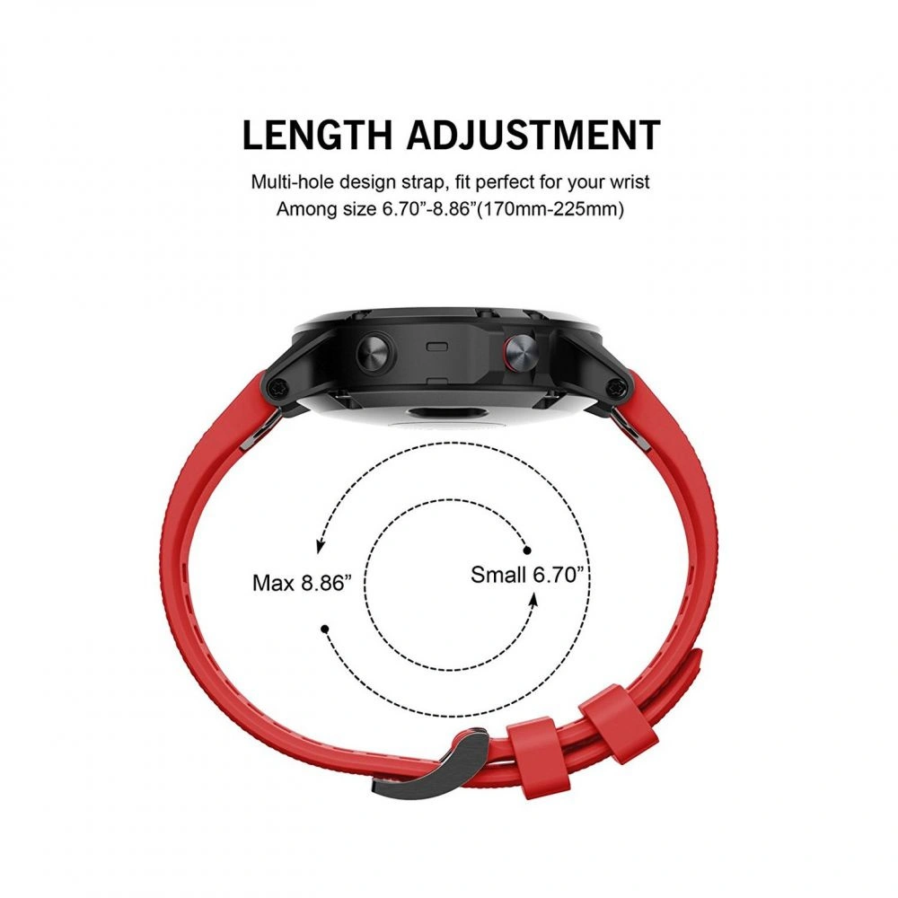 Hurtownia GSM - Pásková Tech-Protect Smooth Garmin Fenix 3/3 HR/5X/5X Plus/6X/6X Pro/7X červená - THP012RED - {ean13} - Hurt