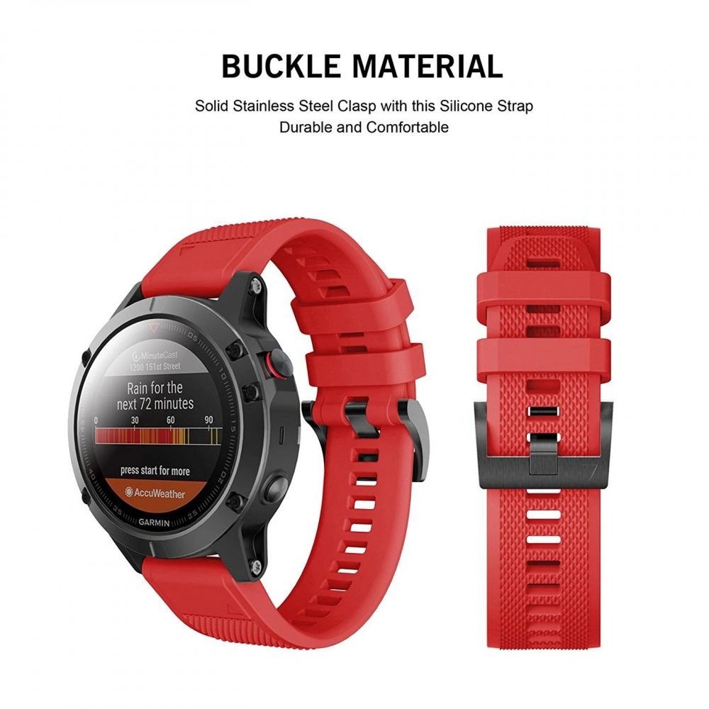 Hurtownia GSM - Pásková Tech-Protect Smooth Garmin Fenix 3/3 HR/5X/5X Plus/6X/6X Pro/7X červená - THP012RED - {ean13} - Hurt