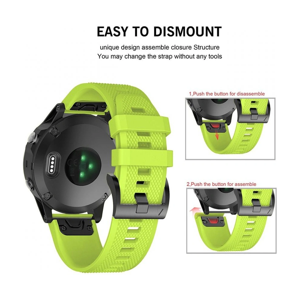 Hurtownia GSM - Pasek Tech-Protect Smooth Garmin Fenix 3/3 HR/5X/5X Plus/6X/6X Pro/7X Green - THP013GRN - {ean13} - Hurt