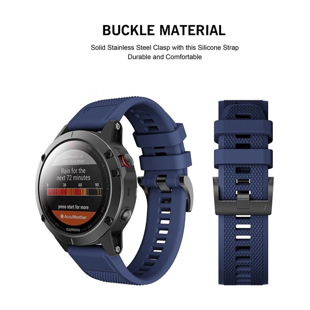 Hurtownia GSM - Pasek Tech-Protect Smooth Garmin Fenix 3/3 HR/5X/5X Plus/6X/6X Pro/7X Navy Blue - THP014BLU - {ean13} - Hurt