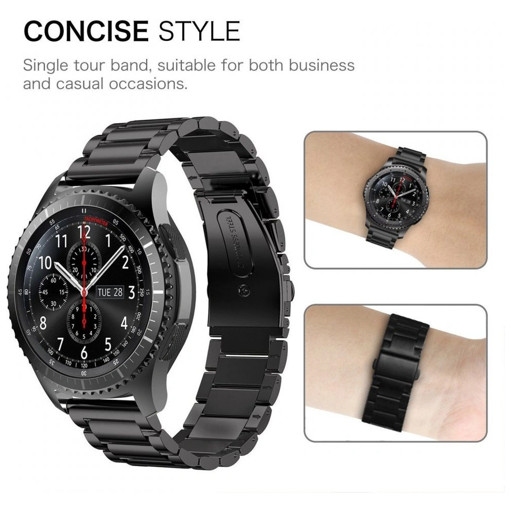 Hurtownia GSM - Bransoleta Tech-Protect Nerezová Samsung Gear S3 Černá - THP016BLK - {ean13} - Hurt