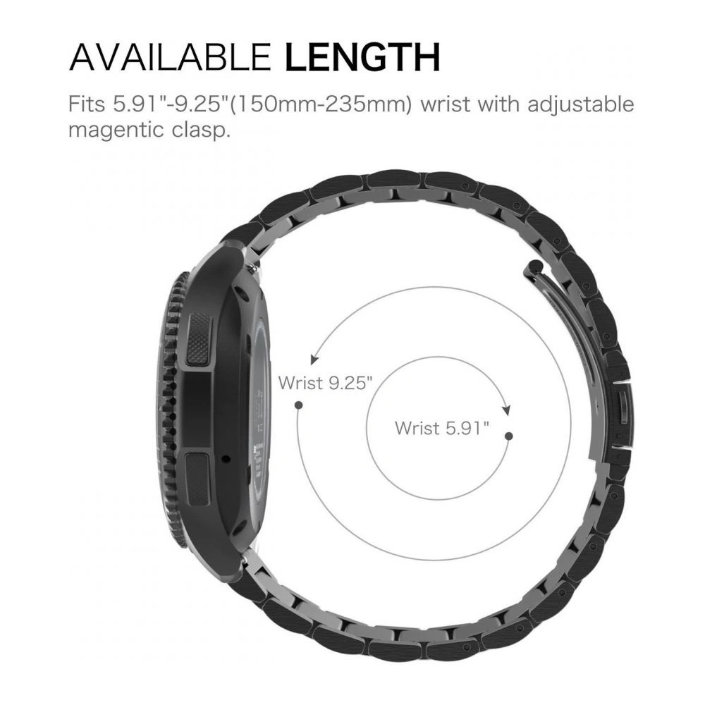 Hurtownia GSM - Bransoleta Tech-Protect Nerezová Samsung Gear S3 Černá - THP016BLK - {ean13} - Hurt