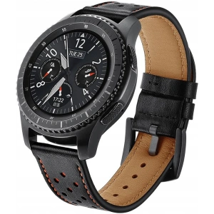 Hurtownia GSM - Pasek Tech-Protect Leather Samsung Gear S3 Black - THP021BLK - {ean13} - Hurt