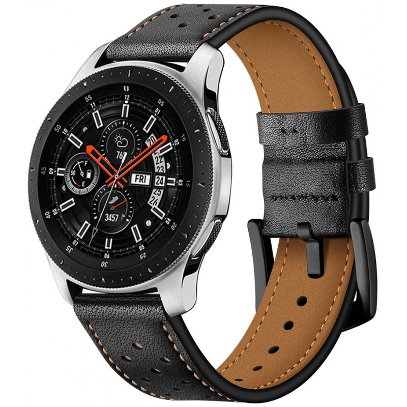 Tech-Protect Distributor - 99123321 - THP027BLK - Tech-Protect Leather Samsung Galaxy Watch 46mm Black - B2B homescreen