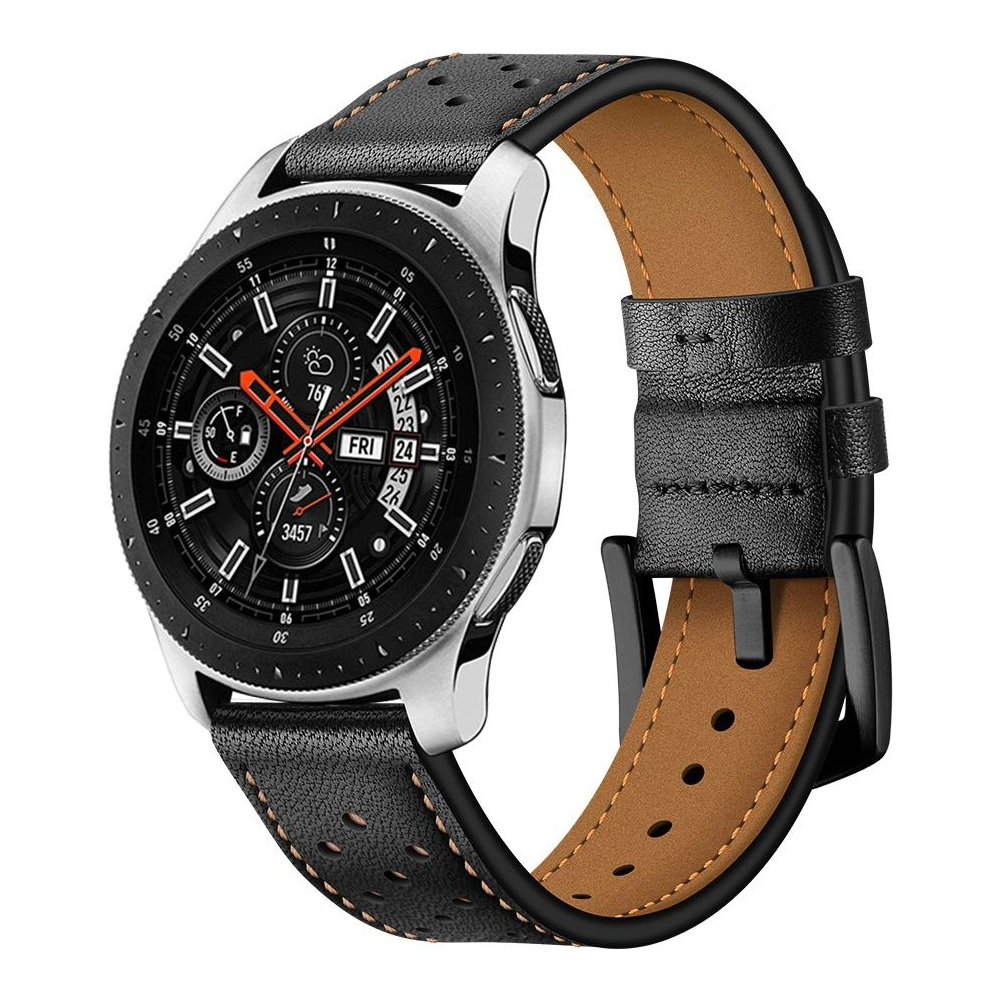 Hurtownia GSM - Pasek Tech-Protect Leather Samsung Galaxy Watch 46mm Černý - THP027BLK - {ean13} - Hurt