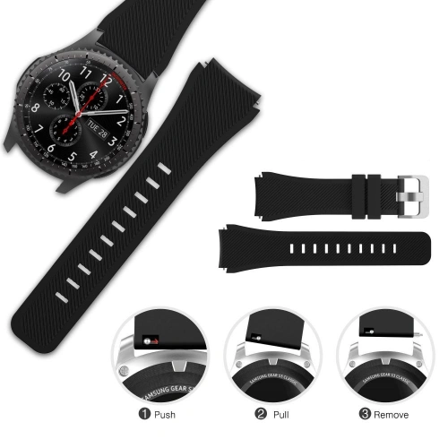 Pasek Tech-Protect Smoothband Samsung Galaxy Watch 46mm Black