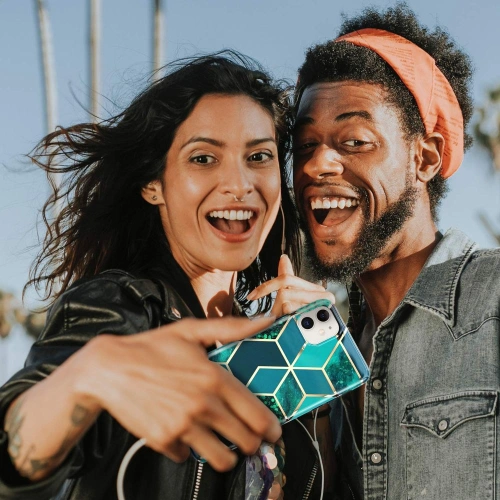 Etui Tech-Protect Marble Samsung Galaxy A51 Blue