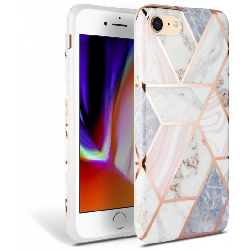 Hurtownia Tech-Protect - 5906735416886 - THP131PNK - Etui Tech-Protect Marble Apple iPhone SE 2022/SE 2020/8/7 Pink - B2B homescreen
