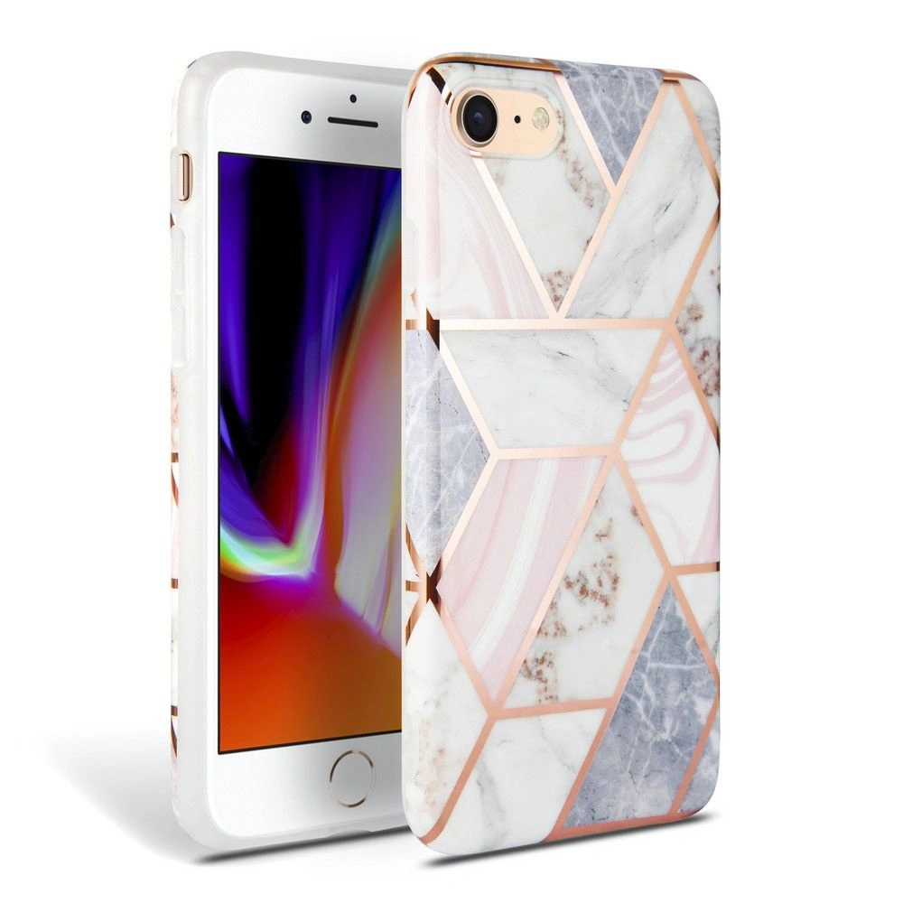 Hurtownia GSM - Etui Tech-Protect Marble Apple iPhone SE 2022/SE 2020/8/7 Růžové - THP131PNK - {ean13} - Hurt