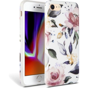 Etui Tech-Protect Floral Apple iPhone SE 2022/SE 2020/8/7 White