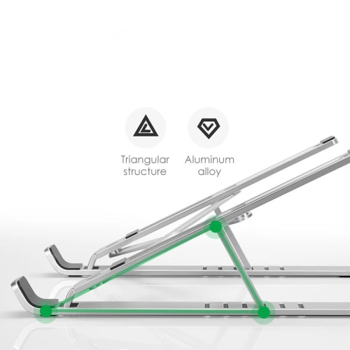 Podstawka do laptopa Tech-Protect Alustand Universal Laptop Stand Silver