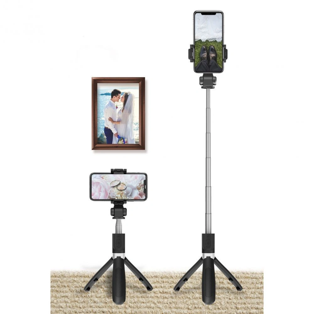 Hurtownia GSM - Kijek do selfie Tech-Protect L01s Wireless Selfie Stick Tripod Black - THP152BLK - {ean13} - Hurt