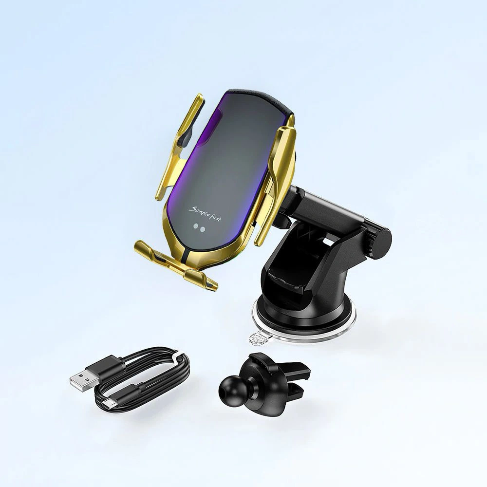 Hurtownia GSM - Uchwyt samochodowy Tech-Protect R2 Car Mount Wireless Charger Silver - THP185SLV - {ean13} - Hurt