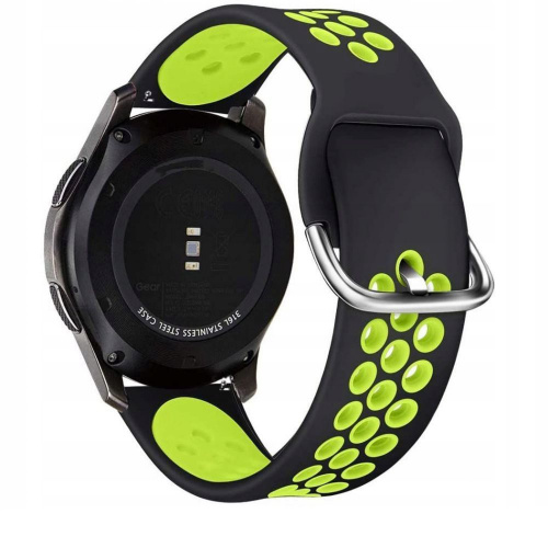 Hurtownia Tech-Protect - 0795787713358 - THP189BLKLIM - Pasek Tech-Protect Softband Samsung Galaxy Watch 3 45mm Black/lime - B2B homescreen