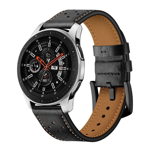 Tech-Protect Distributor - 0795787713389 - THP217BLK - Tech-Protect Leather Samsung Galaxy Watch 3 45mm Black - B2B homescreen