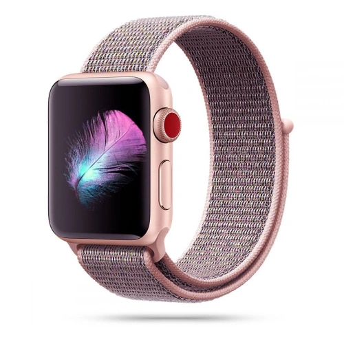 Pasek Tech-Protect Nylon Apple Watch 4/5/6/7/SE/8/9/10 40/41/42mm Pink Sand