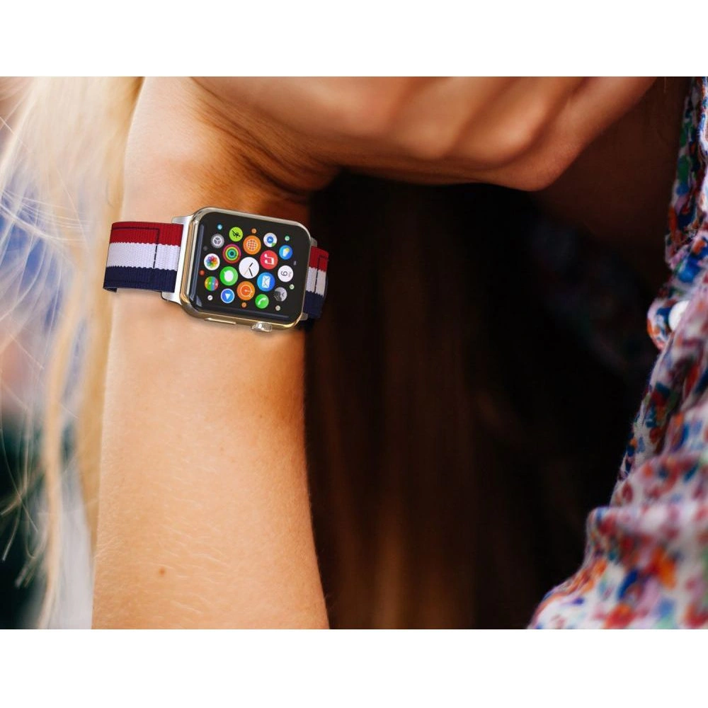 Hurtownia GSM - Pasek Tech-Protect Welling Apple Watch 4/5/6/7/SE/8/9/Ultra 44/45/49mm Navy/red - THP253NAVRED - {ean13} - Hurt