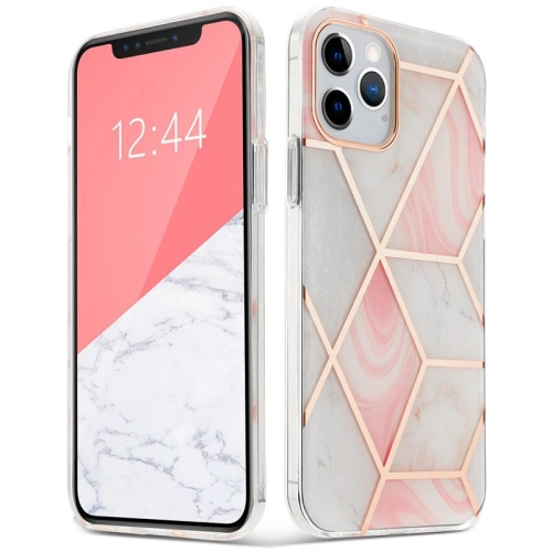 Etui Tech-Protect Marble 2 Apple iPhone 12 mini Pink