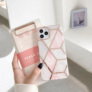 Etui Tech-Protect Marble 2 Apple iPhone 12 mini Pink